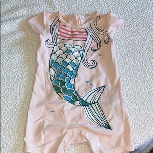 Gap mermaid short sleeve one piece bathing suit